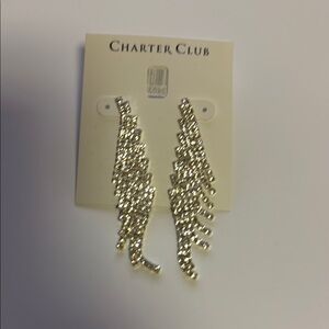 Charter Club Gold-Tone Wing Earrings